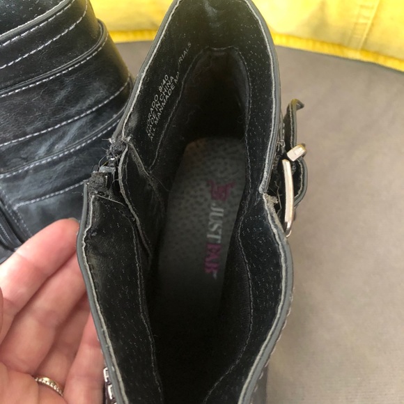 Gray Buckle Accent Booties - Picture 5 of 8